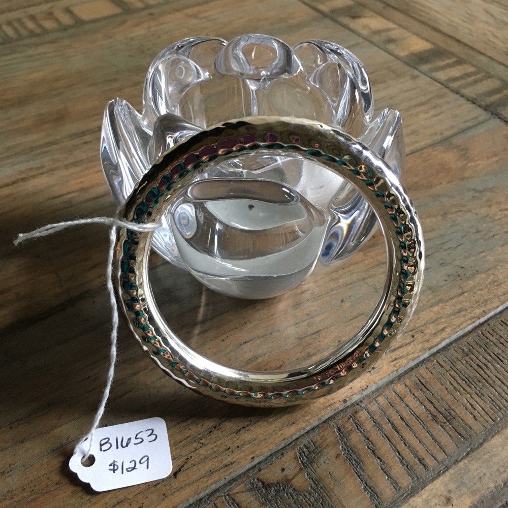 Retired Silpada Hammered Sterling Silver Bangle